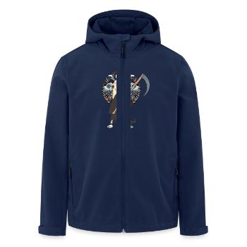 Halloween Sensenmann Tod Mittelalter - Recycelte Männer Softshell-Jacke von Stanley/Stella - Navy - Vorne - AI Model Male 185 light (185cm)