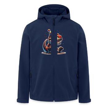 Dinosaur Birthday Dino T Rex - Men’s Recycled Softshell Jacket by Stanley/Stella - navy - Front - AI Model Male 185 light (185cm)