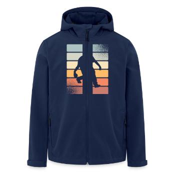 Boule Boccia Boule player - Men’s Recycled Softshell Jacket by Stanley/Stella - navy - Front - AI Model Male 185 light (185cm)