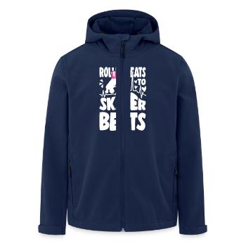 Exploits de patinage à roulettes pour les cadeaux de patineur - Veste softshell homme en polyester recyclé Stanley/Stella - marine - Devant - AI Model Male 185 light (185cm)