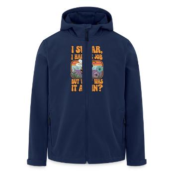 I Had One Job But What Was It Again Bienen - Recycelte Männer Softshell-Jacke von Stanley/Stella - Navy - Vorne - AI Model Male 185 light (185cm)