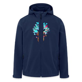 Printemps Magique Cacahuète Cacahuètes Insectes naturels - Veste softshell homme en polyester recyclé Stanley/Stella - marine - Devant - AI Model Male 185 light (185cm)