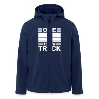 Track Athletics One Extra Track Field - Men’s Recycled Softshell Jacket by Stanley/Stella - navy - Front - AI Model Male 185 light (185cm)