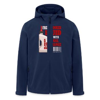 Free turn signal fluid with oil change - Men’s Recycled Softshell Jacket by Stanley/Stella - navy - Front - AI Model Male 185 light (185cm)