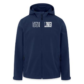 Let's Go Ceiling Fan Humor Witziger Spruch - Recycelte Männer Softshell-Jacke von Stanley/Stella - Navy - Vorne - AI Model Male 185 light (185cm)