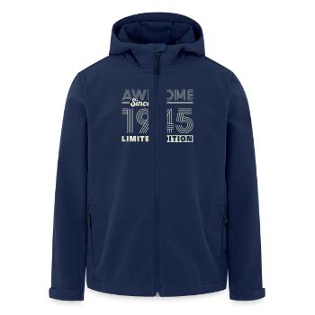 Fantastisches 1945 Vintage Geburtstagsgeschenk - Recycelte Männer Softshell-Jacke von Stanley/Stella - Navy - Vorne - AI Model Male 185 light (185cm)