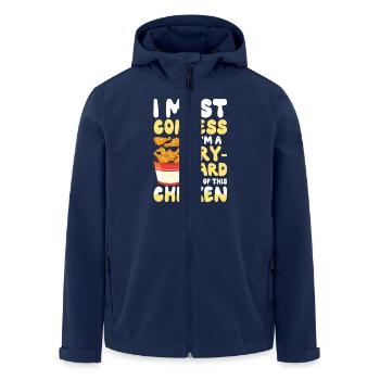 I Must Confess I'm A Fry-Hard Fan Of This Chicken - Recycelte Männer Softshell-Jacke von Stanley/Stella - Navy - Vorne - AI Model Male 185 light (185cm)