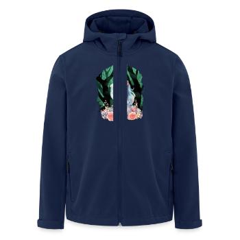 Einhorn Einhörner Fabelwesen Fabeltiere Kind - Recycelte Männer Softshell-Jacke von Stanley/Stella - Navy - Vorne - AI Model Male 185 light (185cm)