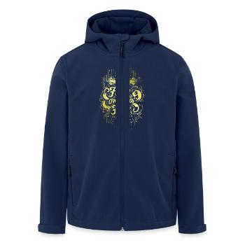 Faith About Fear Bible Verse Bible Verse Jesus - Men’s Recycled Softshell Jacket by Stanley/Stella - navy - Front - AI Model Male 185 light (185cm)