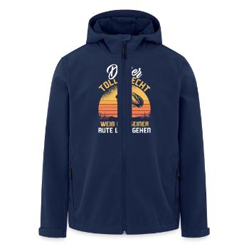 Angler Outfit DIESER TOLLE HECHT Lustiges Angeln - Recycelte Männer Softshell-Jacke von Stanley/Stella - Navy - Vorne - AI Model Male 185 light (185cm)