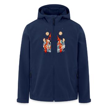 God Jesus Messiah spiritual - Men’s Recycled Softshell Jacket by Stanley/Stella - navy - Front - AI Model Male 185 light (185cm)