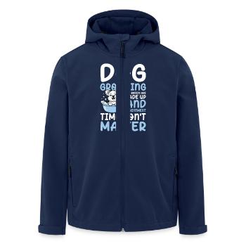 Dog Grooming Where Breeds Are Made Up für einen - Recycelte Männer Softshell-Jacke von Stanley/Stella - Navy - Vorne - AI Model Male 185 light (185cm)
