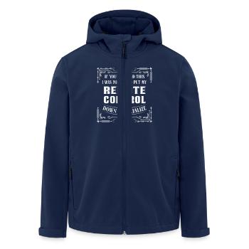 Si vous pouvez lire ceci, j’ai été forcé de - Veste softshell homme en polyester recyclé Stanley/Stella - marine - Devant - AI Model Male 185 light (185cm)