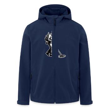 Détecteur de métaux de sonde - Veste softshell homme en polyester recyclé Stanley/Stella - marine - Devant - AI Model Male 185 light (185cm)