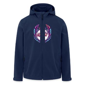 Cancun Crew Bunt - Recycelte Männer Softshell-Jacke von Stanley/Stella - Navy - Vorne - AI Model Male 185 light (185cm)