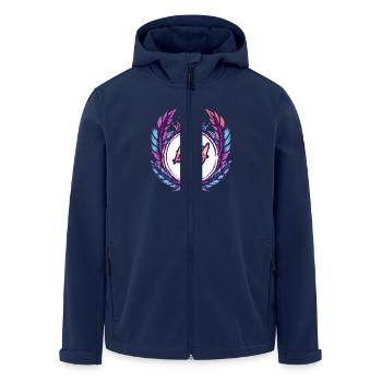 Ibiza Crew Bunt - Recycelte Männer Softshell-Jacke von Stanley/Stella - Navy - Vorne - AI Model Male 185 light (185cm)