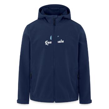 Carte du Guatemala Drapeau guatémaltèque - Veste softshell homme en polyester recyclé Stanley/Stella - marine - Devant - AI Model Male 185 light (185cm)