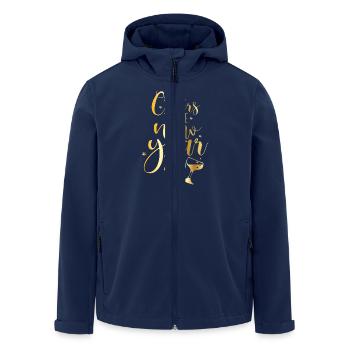 Cheers to the New Year 2025 – Festive New Year's Eve - Men’s Recycled Softshell Jacket by Stanley/Stella - navy - Front - AI Model Male 185 light (185cm)