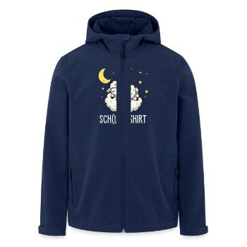 Schaf Schlafshirt Pyjama Shirt für Gute Nacht - Recycelte Männer Softshell-Jacke von Stanley/Stella - Navy - Vorne - AI Model Male 185 light (185cm)