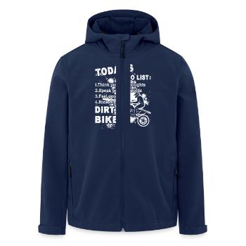 Dirt Bike Ride My Dirt Bike - Men’s Recycled Softshell Jacket by Stanley/Stella - navy - Front - AI Model Male 185 light (185cm)