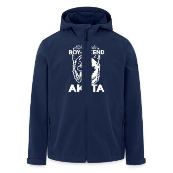Will Trade Boy Friend For Akita Dog - Men’s Recycled Softshell Jacket by Stanley/Stella - navy - Front - AI Model Male 185 light (185cm)
