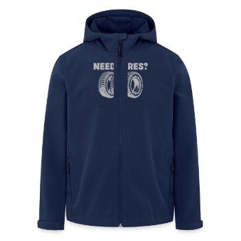 Do you need tires? Cool automotive art - Men’s Recycled Softshell Jacket by Stanley/Stella - navy - Front - AI Model Male 185 light (185cm)