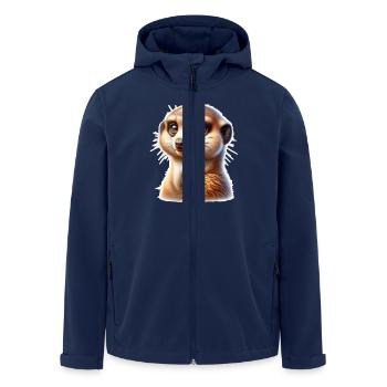 Suricate - Veste softshell homme en polyester recyclé Stanley/Stella - marine - Devant - AI Model Male 185 light (185cm)