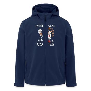 Keep Calm And Delete Cookies IT Nerd - Recycelte Männer Softshell-Jacke von Stanley/Stella - Navy - Vorne - AI Model Male 185 light (185cm)