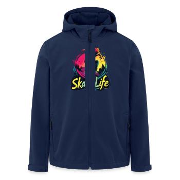 Skate Life Skateboard Skater Skateboarding - Recycelte Männer Softshell-Jacke von Stanley/Stella - Navy - Vorne - AI Model Male 185 light (185cm)