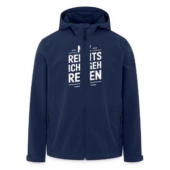 Mir Reichts Ich Geh Reiten, Pferde Pferdeliebhaber - Recycelte Männer Softshell-Jacke von Stanley/Stella - Navy - Vorne - AI Model Male 185 light (185cm)