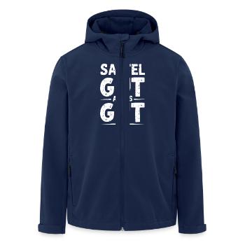 Reiterin Pferde Mädchen Reiten Pferdeliebhaber - Recycelte Männer Softshell-Jacke von Stanley/Stella - Navy - Vorne - AI Model Male 185 light (185cm)