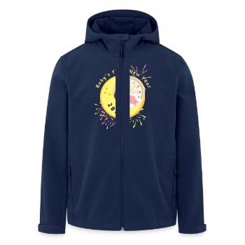 Erstes Neujahr des Kindes 2025 Mädchen - Recycelte Männer Softshell-Jacke von Stanley/Stella - Navy - Vorne - AI Model Male 185 light (185cm)