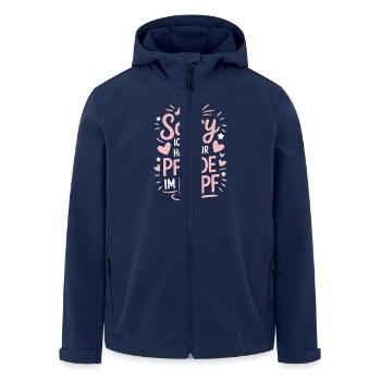 Reiten Reiterin Pferde Mädchen Pferdeliebhaber - Recycelte Männer Softshell-Jacke von Stanley/Stella - Navy - Vorne - AI Model Male 185 light (185cm)