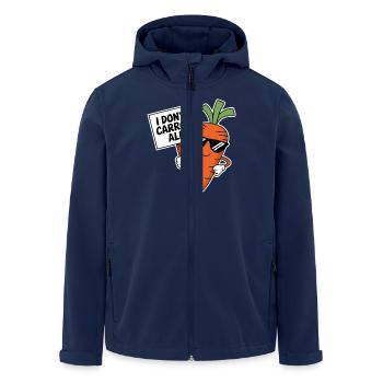 I Don't Carrot All Pun Vegetable - Men’s Recycled Softshell Jacket by Stanley/Stella - navy - Front - AI Model Male 185 light (185cm)
