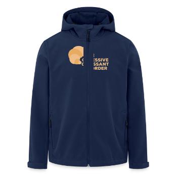 Obsessive Croissant Disorder Frühstücksfreude für - Recycelte Männer Softshell-Jacke von Stanley/Stella - Navy - Vorne - AI Model Male 185 light (185cm)
