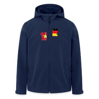 Vietnam Germany Flag German Vietnamese - Men’s Recycled Softshell Jacket by Stanley/Stella - navy - Front - AI Model Male 185 light (185cm)