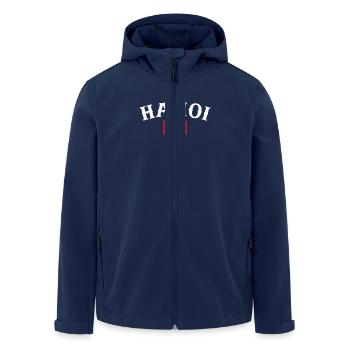 Hanoi Vietnam Vietnamese Flag Vietnamese - Men’s Recycled Softshell Jacket by Stanley/Stella - navy - Front - AI Model Male 185 light (185cm)