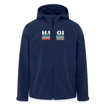 Hanoi Vietnam Vintage Vietnamesische Vietnamese - Men’s Recycled Softshell Jacket by Stanley/Stella - navy - Front - AI Model Male 185 light (185cm)