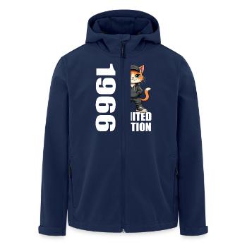 Limited Edition 1966 Birthday Born 1966 - Men’s Recycled Softshell Jacket by Stanley/Stella - navy - Front - AI Model Male 185 light (185cm)
