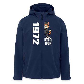 Limited Edition 1972 Birthday Born 1972 - Men’s Recycled Softshell Jacket by Stanley/Stella - navy - Front - AI Model Male 185 light (185cm)