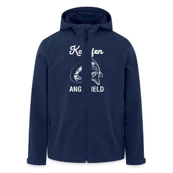 KARPFEN ANGELHELD Lustiges Angeln Hobby Karpfen - Recycelte Männer Softshell-Jacke von Stanley/Stella - Navy - Vorne - AI Model Male 185 light (185cm)