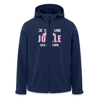 Geschenk Frau Name Joëlle Die Tränen - Recycelte Männer Softshell-Jacke von Stanley/Stella - Navy - Vorne - AI Model Male 185 light (185cm)