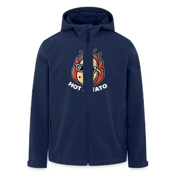 Cool Hot potato Vegetables Vegan Diet - Men’s Recycled Softshell Jacket by Stanley/Stella - navy - Front - AI Model Male 185 light (185cm)