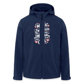 Zwillingsmama Zwillings Mutter Mama von Zwillingen - Recycelte Männer Softshell-Jacke von Stanley/Stella - Navy - Vorne - AI Model Male 185 light (185cm)