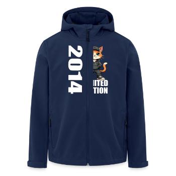 Limited Edition 2014 Geburtstag 2014 Geboren - Recycelte Männer Softshell-Jacke von Stanley/Stella - Navy - Vorne - AI Model Male 185 light (185cm)