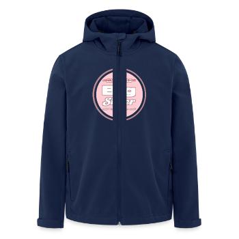 Eltern nur Kind große Schwester - Recycelte Männer Softshell-Jacke von Stanley/Stella - Navy - Vorne - AI Model Male 185 light (185cm)