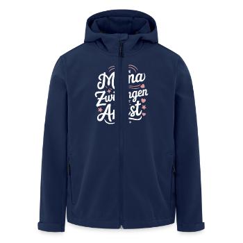 Zwillingsmama Zwillings Mutter Mama von Zwillingen - Recycelte Männer Softshell-Jacke von Stanley/Stella - Navy - Vorne - AI Model Male 185 light (185cm)