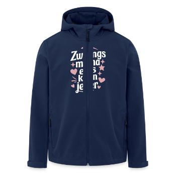 Mama von Zwillingen - Recycelte Männer Softshell-Jacke von Stanley/Stella - Navy - Vorne - AI Model Male 185 light (185cm)