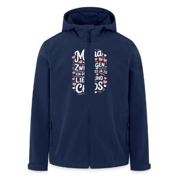 Mama von Zwillingen Zwillingsmama Zwillings Mutter - Recycelte Männer Softshell-Jacke von Stanley/Stella - Navy - Vorne - AI Model Male 185 light (185cm)