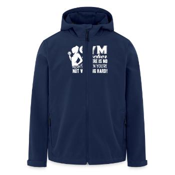 Gym Teacher Sweat Gym Teacher - Men’s Recycled Softshell Jacket by Stanley/Stella - navy - Front - AI Model Male 185 light (185cm)